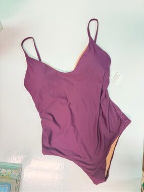 Plum One-Piece Swimsuit